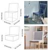 1/2PC Clear Waterproof Chair Covers Home Kitchen Prevent Dust Transparent Stain/Spillage Dustproof Chair Slipcover With Backrest
