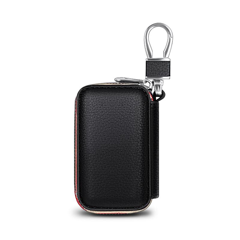 For Ford Focus Ranger Mustang SMax Fiesta Kuga ST Mondeo Escape Leather Car Styling Keychain Key Holder Storage Bag Accessories UR1