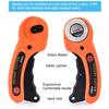 45mm Leather Craft Rotary Cutter Leather Cutting Tool Leather Craft Fabric Circular Blade Knife DIY Patchwork Sewing Quilting