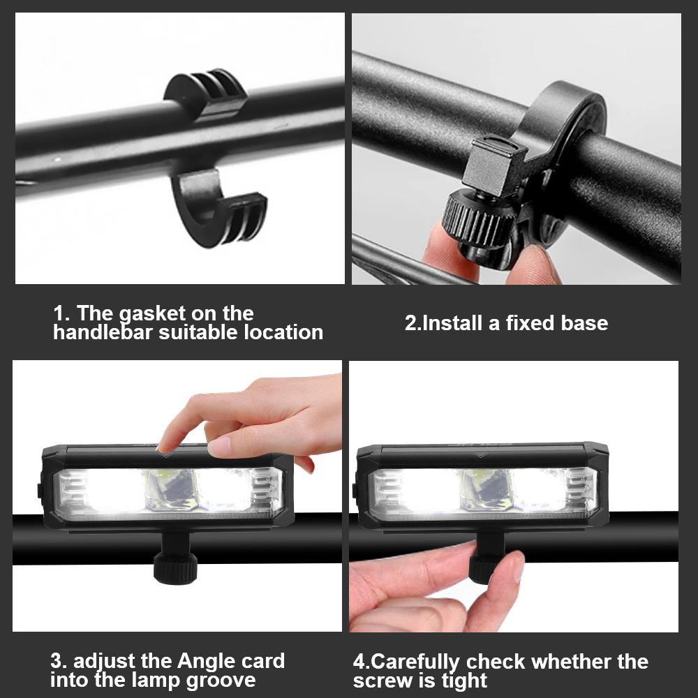 Универсальный светодиодный налобный фонарь 5 режимов Портативные фонари для горного велосипеда Фонари для горного велосипеда Лампы-прожекторы Водонепроницаемые перезаряжаемые велосипедные фары