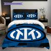 Inter Milan Legacy: Blue Passion Bedding (1 * duvet cover + 2 * pillowcase, without core) Soft and comfortable Christmas birthday gift