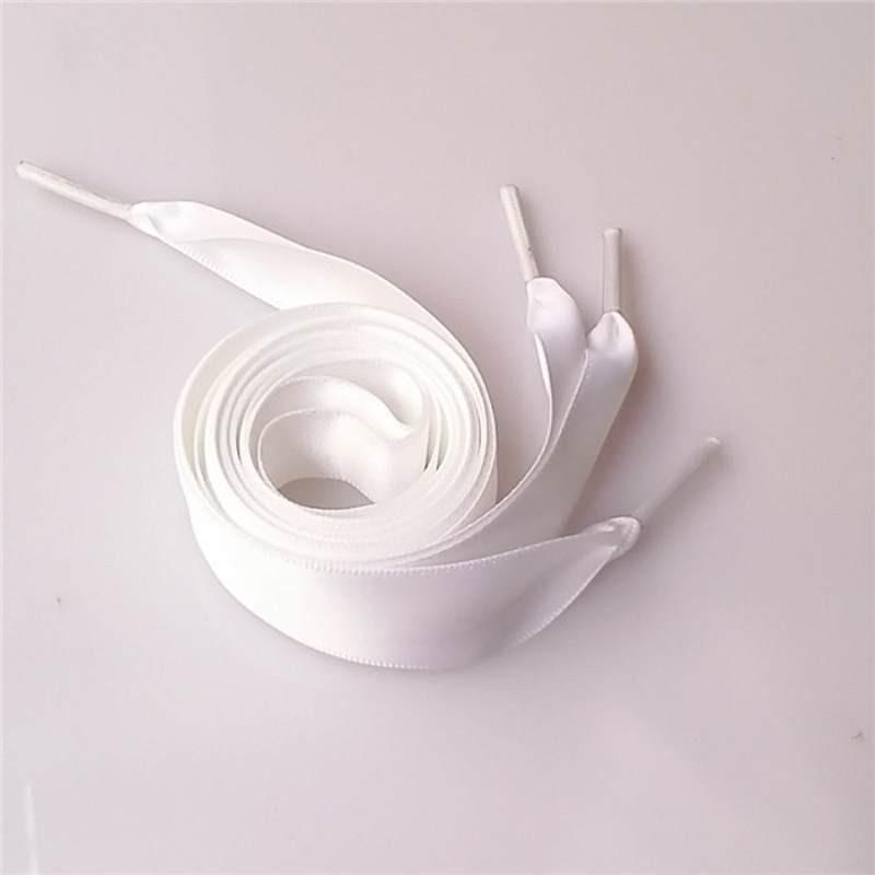 Colorful Polyester Ribbon Shoe Lace For Sneakers Satin Candy Color Flat Lace