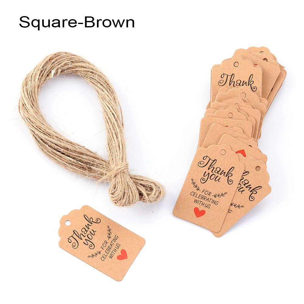 Supplies Handcraft Gardening Labels Merry Christmas Kraft Paper Tags Thank You Labels Hang Tag