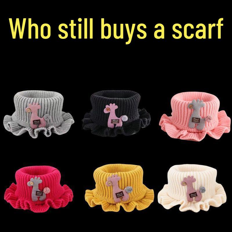 Новое поступление: Детский толстый вязаный шарф-манишка для осени и зимы