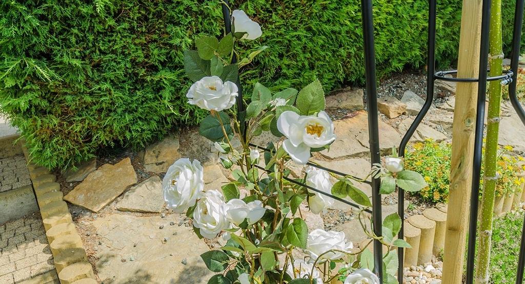 KADAX Pergola Ogrodowa metalowa Łuk Na Róże Pnącza Kwiaty Podpora Kwiatów 255cm