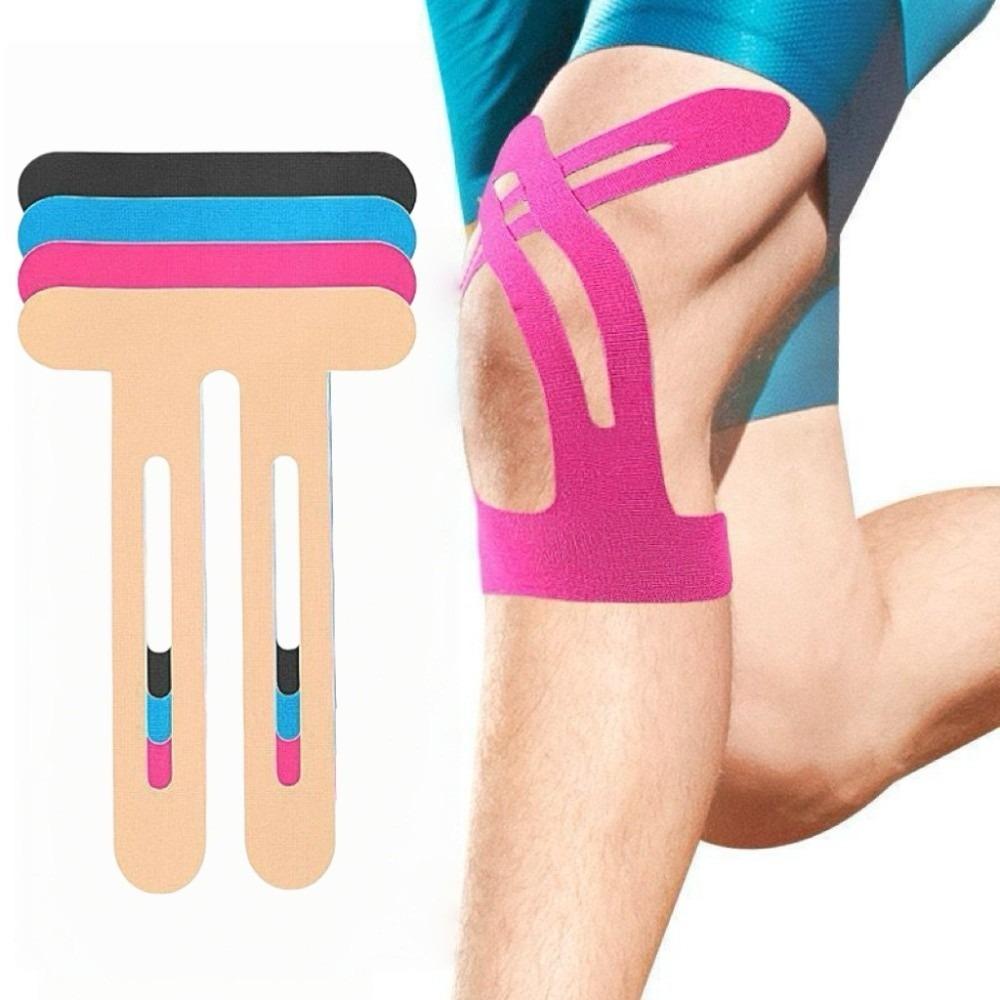 10pcs Breathable Knee Muscle Pre-Cut Tape Muscle Support Muscle Protection Tape  Marathon
