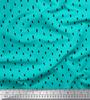 Green Japan Crepe Satin Fabric Brush Stroke Abstract Fabric Prints By Metre 42 Inch