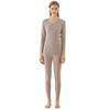 Women's Cashmere Silk Seamless Warm Underwear Set - Fleece-Lined Base Layer for Autumn and Winter