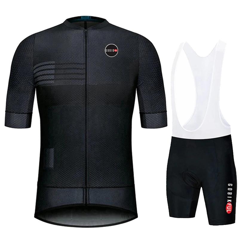 Gobikful  Men Summer Cycling Clothing Road Bike Shirts Suit Bicycle Bib Shorts MTB Ropa Ciclismo Maillot 2026 Summer Breathable Cycling Suit Set
