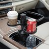 Adjustable 360° Rotation 3-in-1 Practical Interior Accessorie Car Cup Holder Tray Multi-Purpose Cup Holder Base Auto Interior