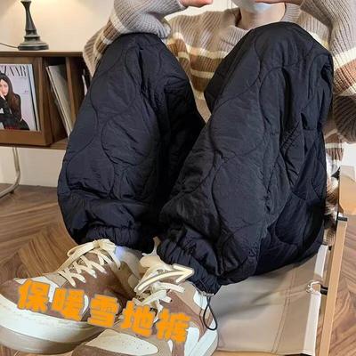 Мужские зимние хлопковые брюки Harbin Cold-Proof Retro - молочно-белые леггинсы для верхней одежды