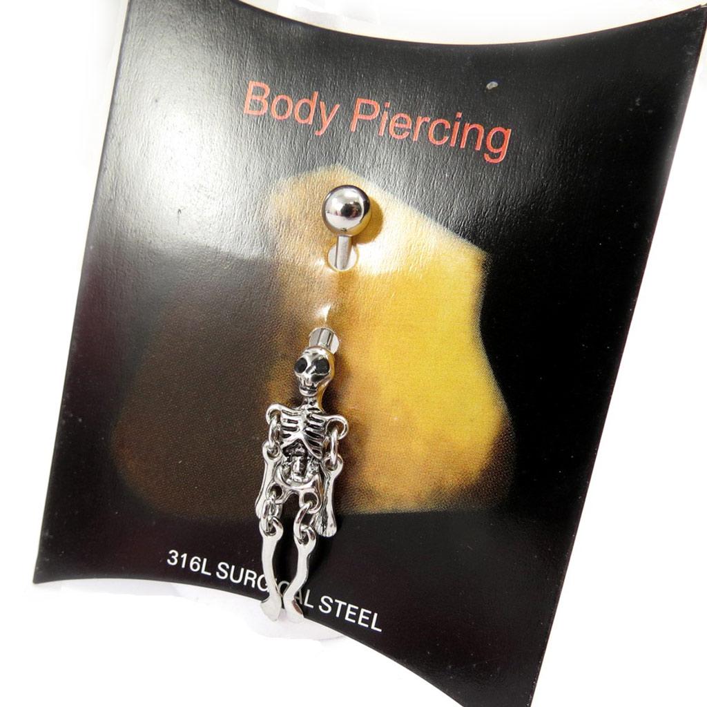 Les Trésors De Lily [K0641] - Серебряный пирсинг «Скелет»