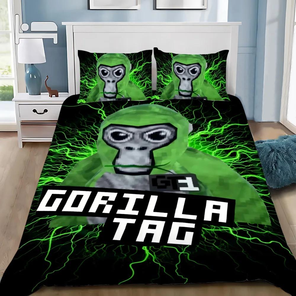 Пододеяльник Игра Gorilla Tag 3D Изысканная Цифровая Печать Комплект Постельного Белья Одеяло Кровать Молодежь Домашний Декор Дети Мальчики Подарок