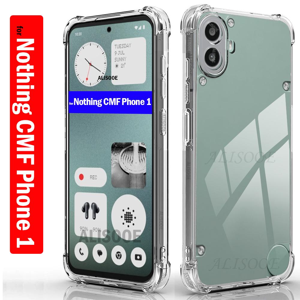 Прозрачный чехол для Nothing CMF Phone 1 Ультратонкий HD Прозрачный Мягкий Противоударный Чехол для Nothing CMF Phone1 Capa