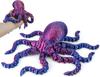 3D-печатный осьминог Морское животное Игрушки-антистресс с щупальцами Набитые вещи Гибкие Рептилии Фигурки Животных Крутой Скелет 15 см