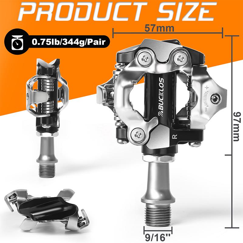 BUCKLOS Самозапирающиеся педали для MTB под систему SPD M8100 M9100 Велосипедные педали Подшипник Безконтактные педали с шипами для Shimano