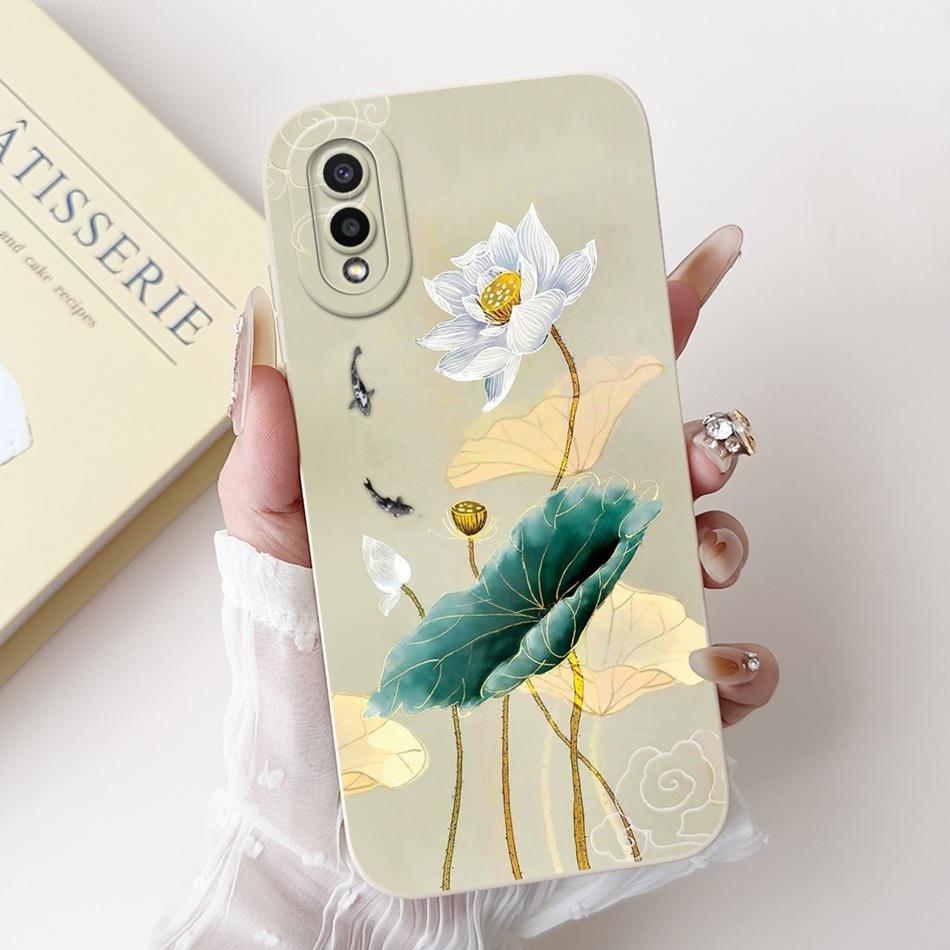 Чехол для телефона Samsung Galaxy A02 A02s Samsung A02 A02S SM-A025F A022G Элегантный Цветочный Принт Мягкий Силикон Ударопрочные Чехлы