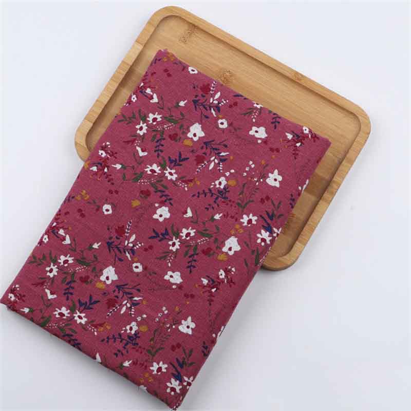 Хлопковая и льняная набивная ткань Ткань Богемная одежда Скатерть Стиль ретро Износостойкая и долговечная Штора Этнический стиль Красивый цвет