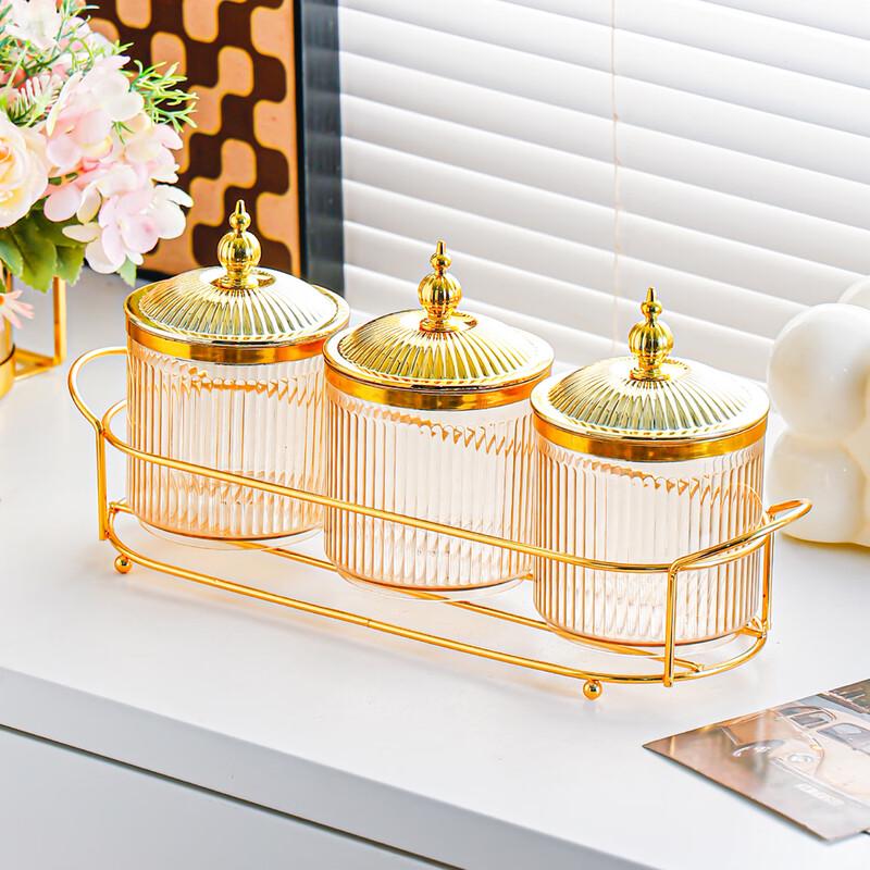 ZISIZ Золотые круглые герметичные банки для хранения зерна