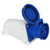 Industrial Connector Waterproof Cable Wire Plug Socket 3 Phase 3 Pin 2P+E 220250V 63A