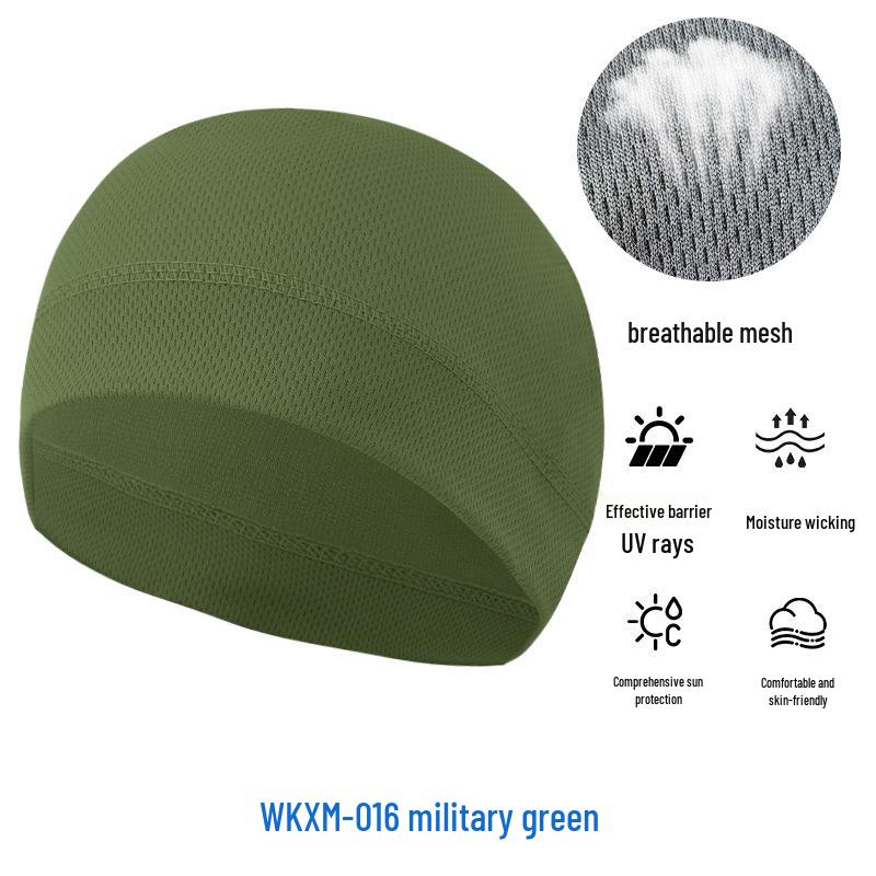 Летняя сетчатая защита от солнца Велосипедная шапочка-череп - Дышащая Высокоэластичная Спортивная подкладка из ледяного шелка