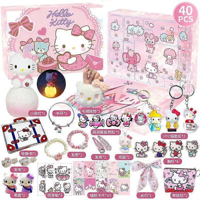 2025 Advent calendar Sanrio HelloKitty Calendar Blind Box, 24 Days Christmas Countdown Gift, Advent Calendar Surprise Gift for Kids HelloKitty