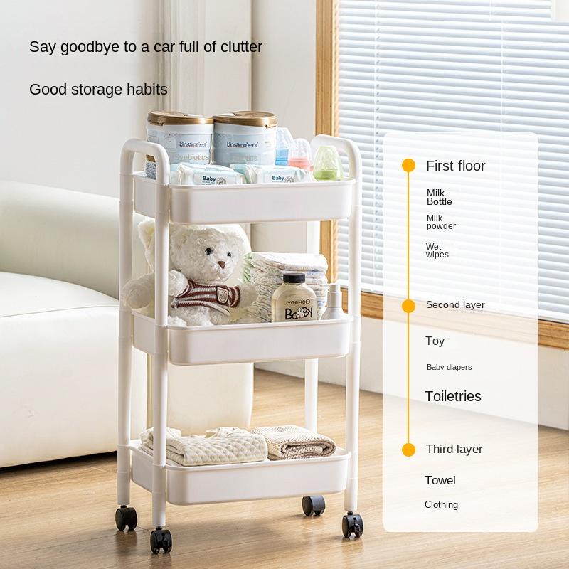 5-уровневая сверхмощная металлическая тележка на колесиках для хранения с запираемыми колесами, многофункциональные полки для хранения для кухни, гостиной, офиса,