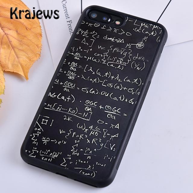 Krajews Математические Формулы Уравнения Мягкий Чехол-Накладка Для iPhone 17 Air 16 15 14 plus 11 12 13 pro max coque Fundas