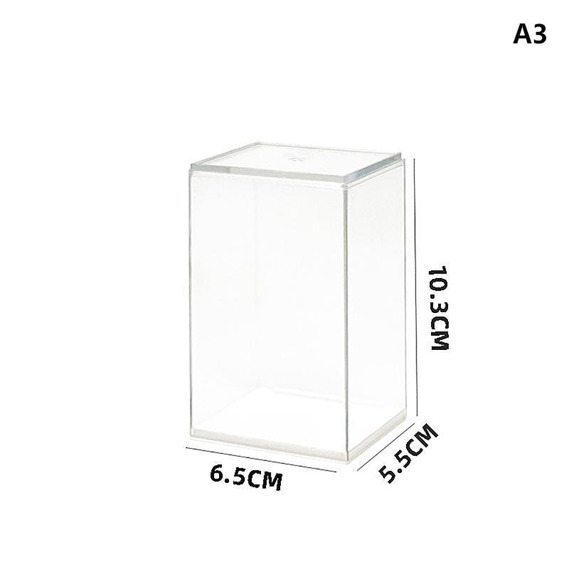 Ящик для хранения Настольная коробка для кукол Одиночная пылезащитная прозрачная стойка для выставки товаров