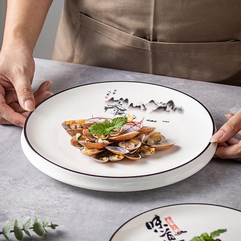 White Ceramic Dinner Plate