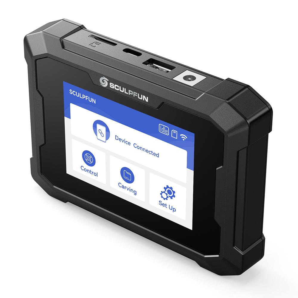 SCULPFUN TS1 3.5-inch Touch Screen, 480x320P, WiFi Connection, with SD Card/ Type-C/ USB/ Power Input Ports