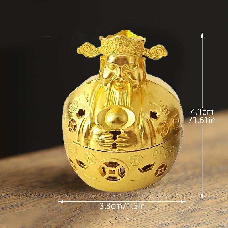 Винтажная подставка для благовоний из сплава, трехногая, полая, миниатюрная, из сандалового дерева, для украшения дома.