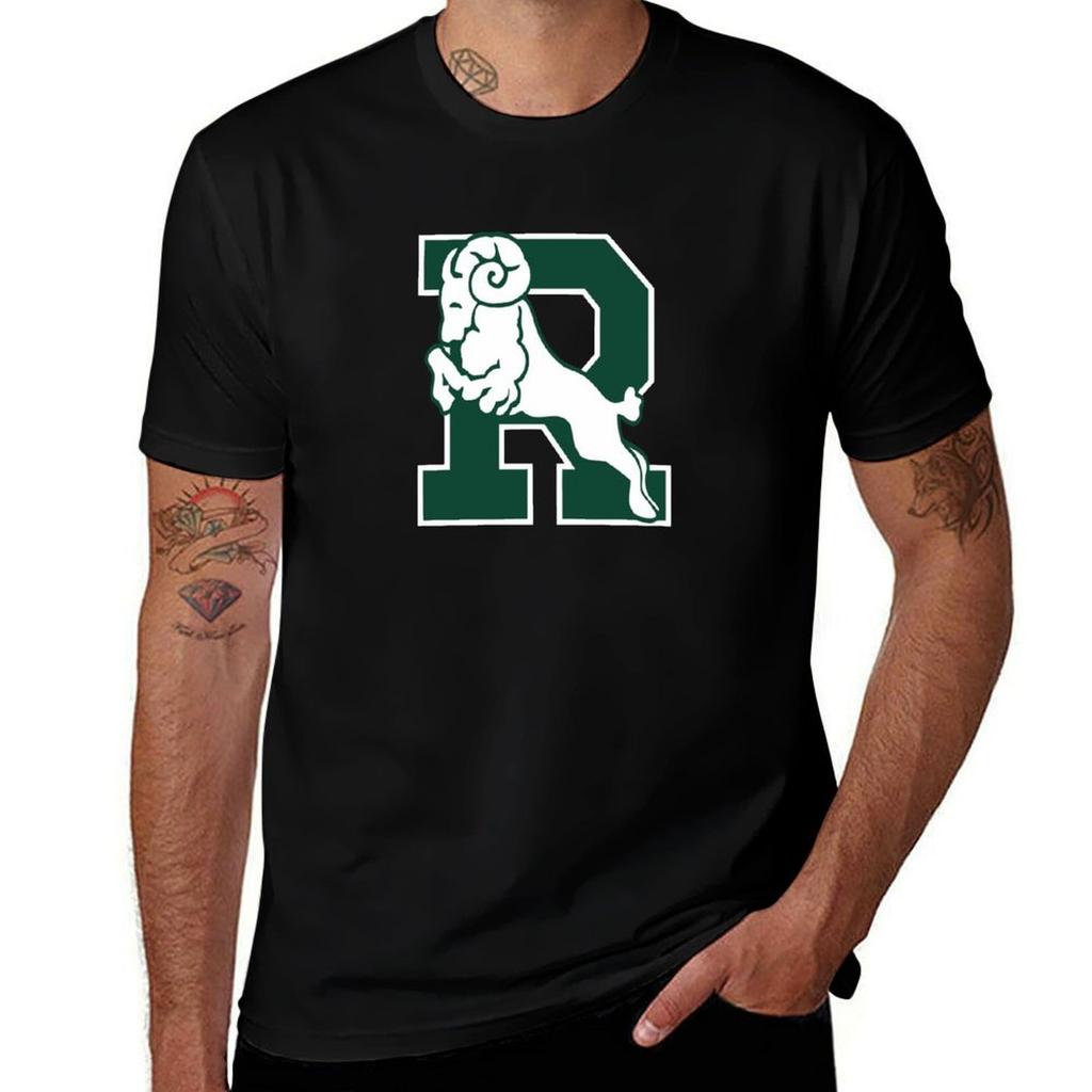 Regina College Rams Logo1 Tshirt Odor Resistant Short Sleeve Top Tshirt