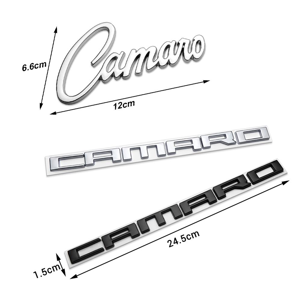 AABHC1 Black/Silver/Red 3D metal Sticker/letter Car Styling Car Body Logo Emblem Decal Sticker For Chevrolet CAMARO Auto Accessories