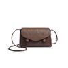 Strong Coffee Small Square Bag Autumn and Winter New Oblique Span Mail Carrier Bag Cambridge Bag Versatile Simple Handbag Women