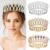 European Princess Queen Tiara King Tiaras Crystal Full Crown Baroque Pageant Crowns  Cake Topper