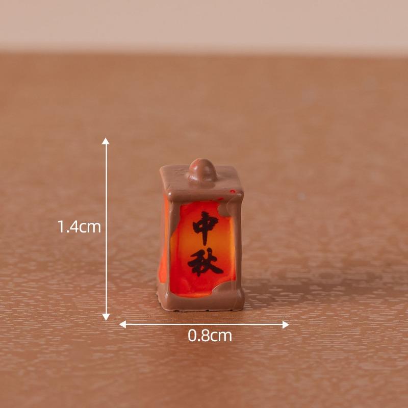 Cute Mid-Autumn Festival MooncakesRabbitsAnimal Garden Landscaping Decorations Accessoriesand Small Desktop Ornaments