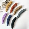 Fashion Gift Barrettes Hairpins Solid Color Hair Claws Ponytail Holder Hair Clips Banana Clip