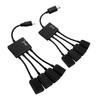 Кабель-адаптер Micro-USB для передачи данных 1 к 4 Type-c к USB кабель-конвертер для мобильного телефона