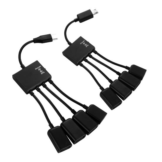 Кабель-адаптер Micro-USB для передачи данных 1 к 4 Type-c к USB кабель-конвертер для мобильного телефона