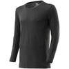 Breath Thermo Medium Soft for Daily Crew Neck Long Sleeve Size M Underwear, Heat-Generating Innerwear, Thickness, Use, Shirt, Men's, Black,