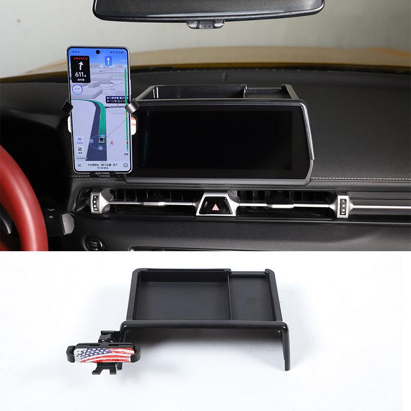 Car Central Screen Rear Phone Holder Storage Box Phone Holder Tray For Toyota GR Supra A90 2019-2025 Car Accessories