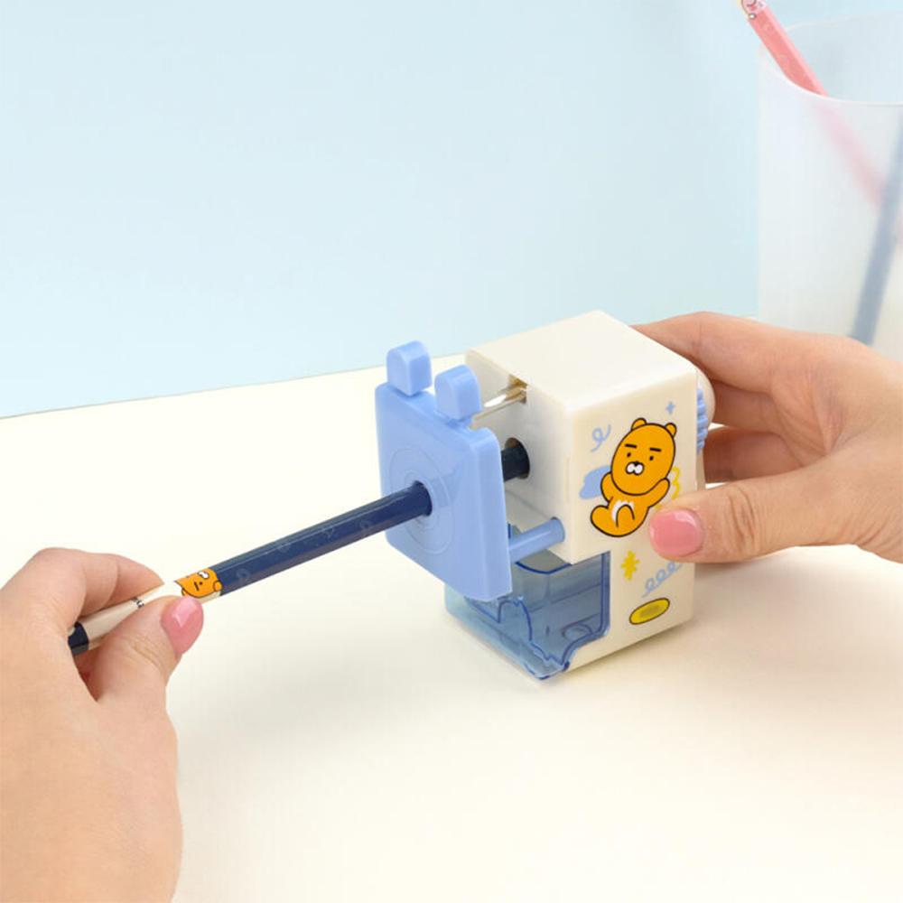 Мини-точилка Kakao Friends с милым корейским персонажем для черных карандашей, цветных карандашей, офисных принадлежностей