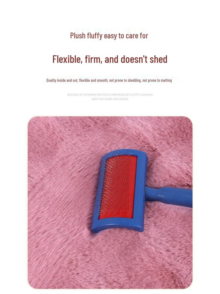 Зимний плюшевый бархатный набор подушек для автомобильных сидений - Утолщенная нескользящая подушка из кроличьего меха (3 шт)