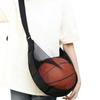 Adjustable Crossbody Ball Bag Single Shoulder Soccer Storage Case Basketball Mesh Bag  Team Work