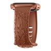 Силиконовый ремешок для Apple Watch 10 Ремешок 46мм 44мм 41мм 40мм 45мм 49мм Браслет с цветочным тиснением Correa Series 8 9 7 SE 4 5 Ultra 2