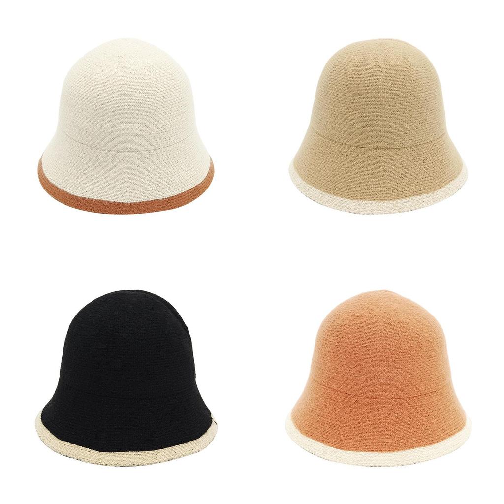 Fashionable Bucket Hat For Winter With Plush Acrylic For Sun Protection For Unisex Wear