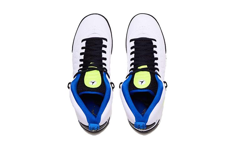 Jordan Детские баскетбольные кроссовки Jumpman Pro Air, удобные, черные с белым и синим, 907973-135