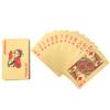 Waterproof Plastic Cards Set with Gold Foil Table Games for Party Beach Camping Leisure