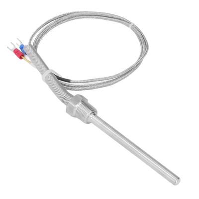 Термопара 0–1250℃ Датчик температуры с зондом 3/8 NPT 8x100мм Прочная, с быстрым откликом, термопара типа K